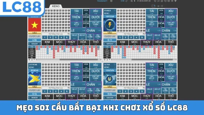 Mẹo soi cầu bất bại khi chơi xổ số LC88