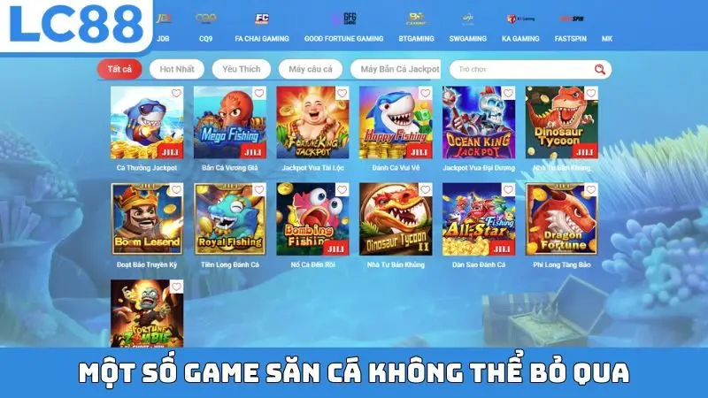 Một số game săn cá không thể bỏ qua