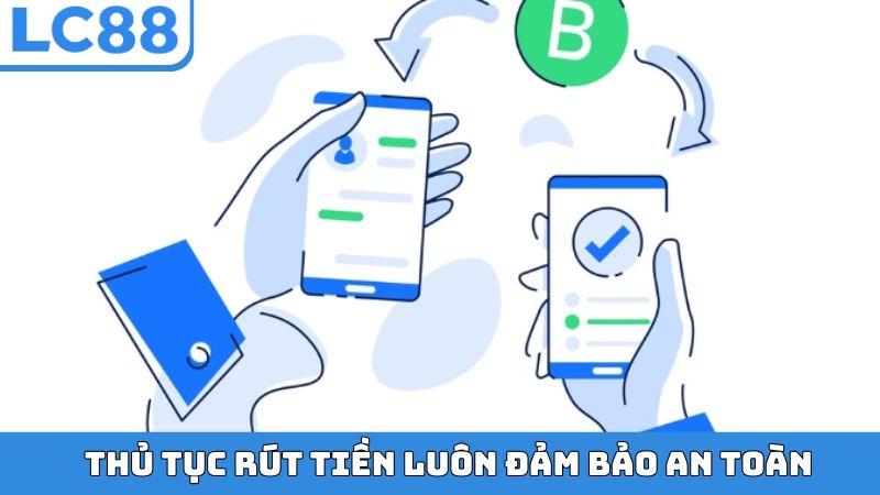 Thủ tục rút tiền LC88 luôn đảm bảo an toàn